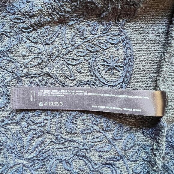 Anthropologie Saturday Sunday Size S Gray Ellie Long Sleeve Embroidered Dress - Picture 6 of 16